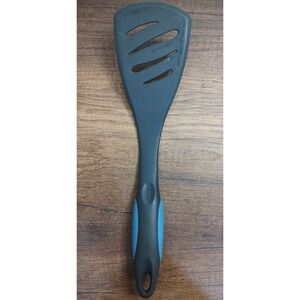 Bonny Black Blue Solid Rubber Spatula 12.5" Long Flipper Turner U118